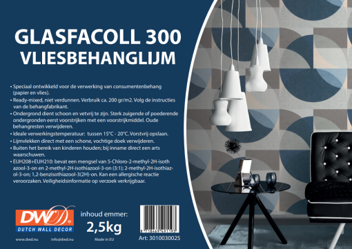glasfacoll 300; etiket 2,5 kg